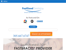 Tablet Screenshot of feelgooddentistry.com